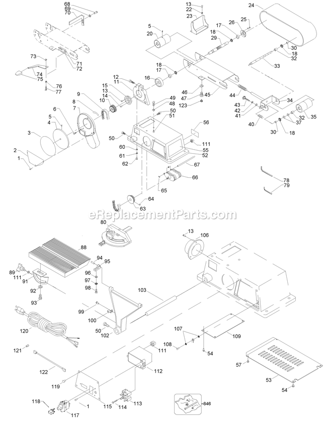 Page A Diagram and Parts List for BDSA100 Type 1 Black and Decker Sander Grinder